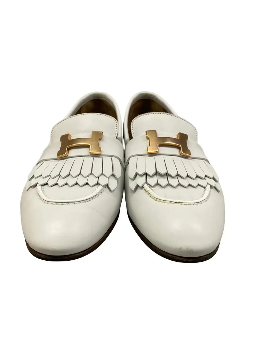 Hermes Mocassins Royal White Leather #296432H10B